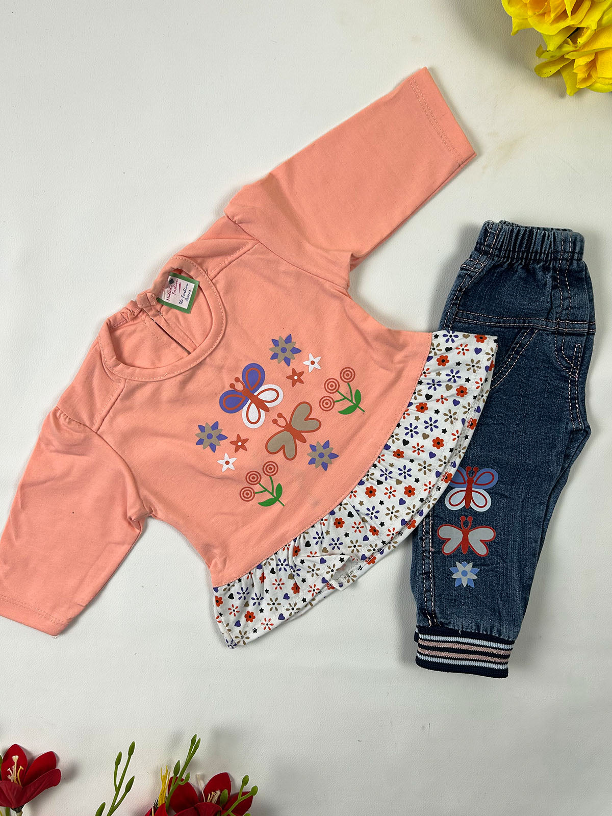 0Mth - 3Mth Peach Baby Suit For Newborn NBS821