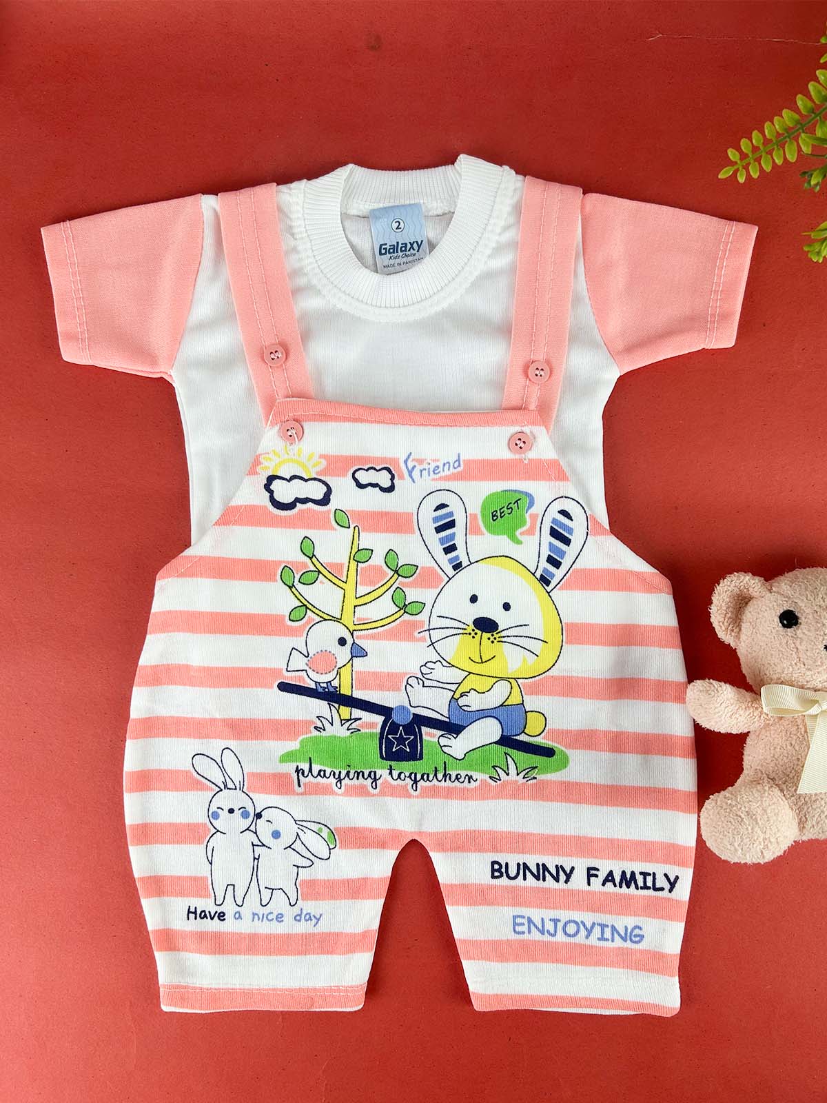 3Mth - 9Mth Peach Romper For Newborn HG NBR138