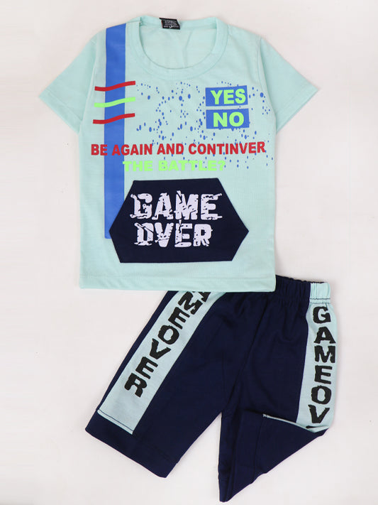 BS28 NJ Kids Suit 1Yr - 4Yrs Game Over Blue