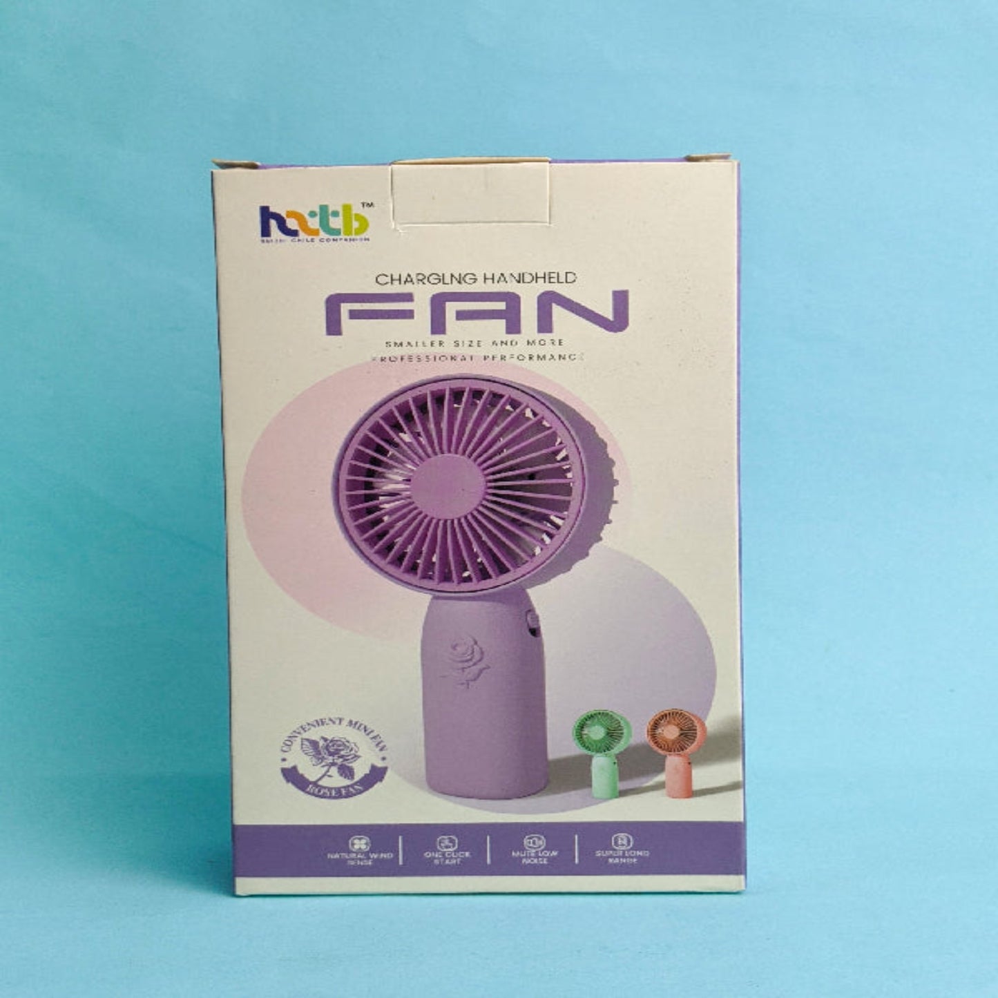 Rechargeable Mini Portable Fan Purple KTY81