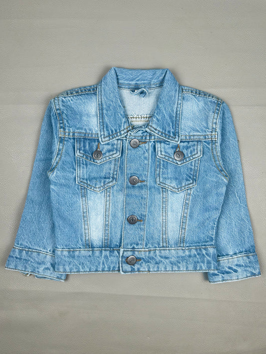 6Mth- 8Yrs Henry Faded Light Blue Denim Jacket For Kids KJ21