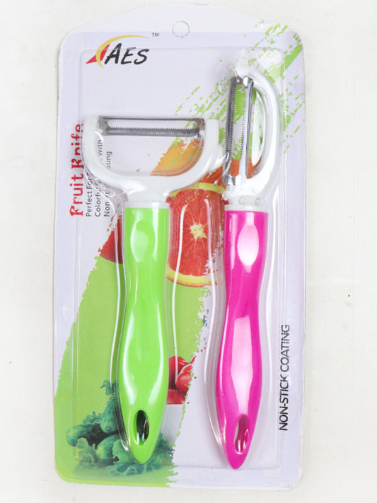 Pack of 2 Fruit Peeler Multicolor