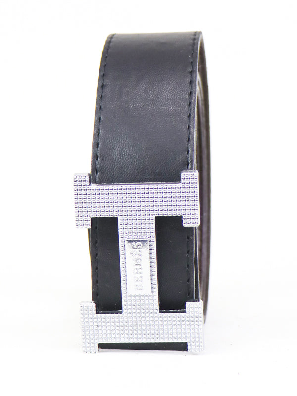 HY Men's Leather Belt Black