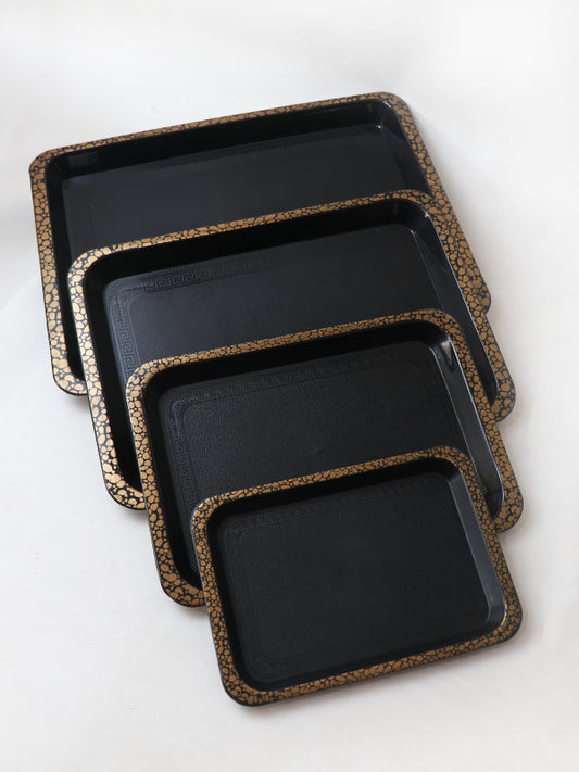 Pack of 4 Italian Design Serving Tray
