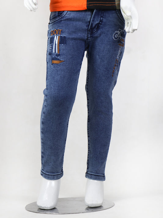 Boys Stretchable Denim Jeans 3Yrs - 13Yrs Blue