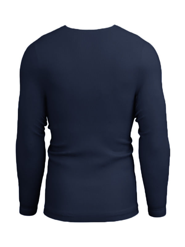 MM Men's Plain Full Sleeve T-Shirt Navy Blue