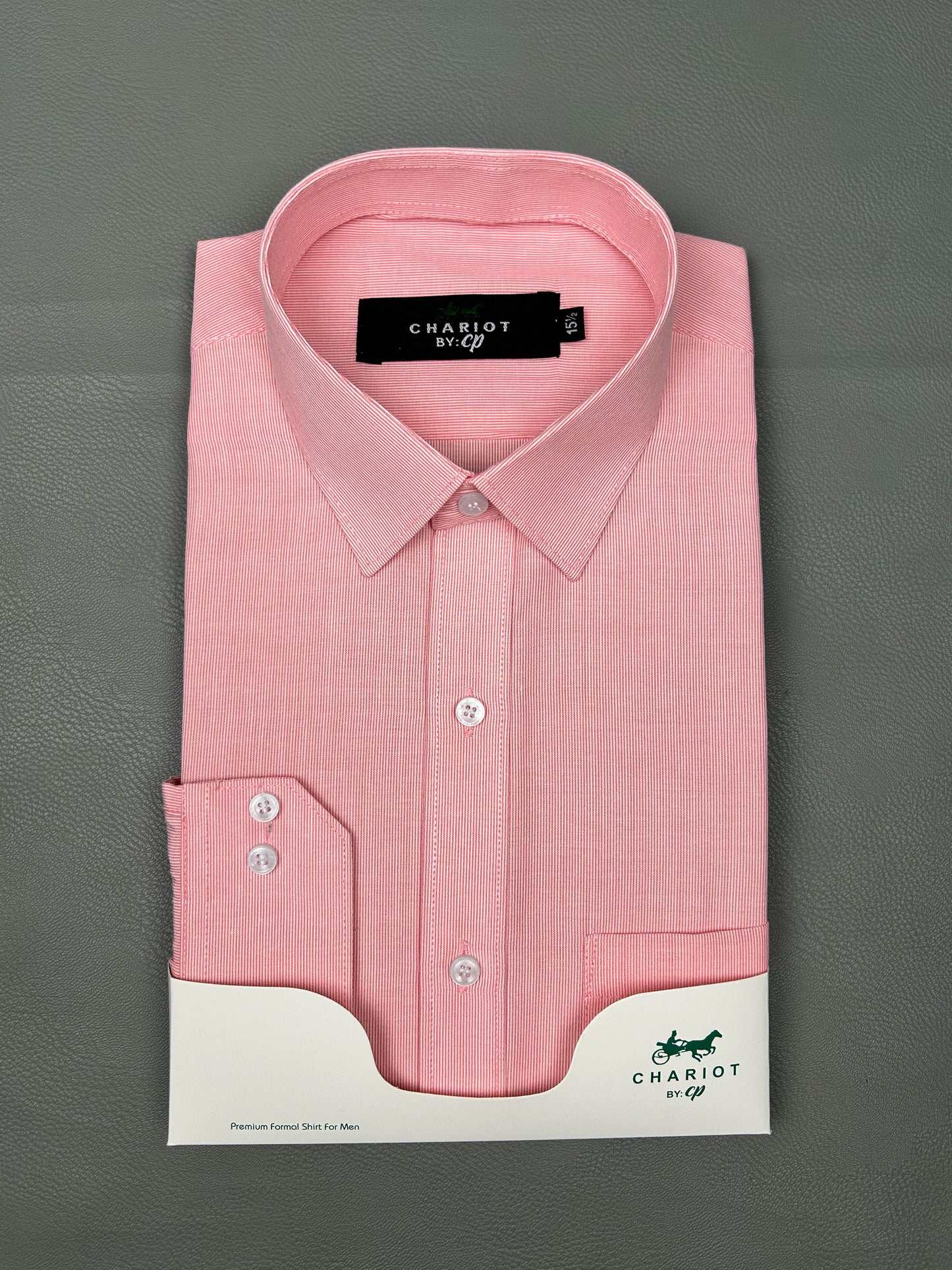 Pink Lines Formal Dress Shirt For Men MFS175