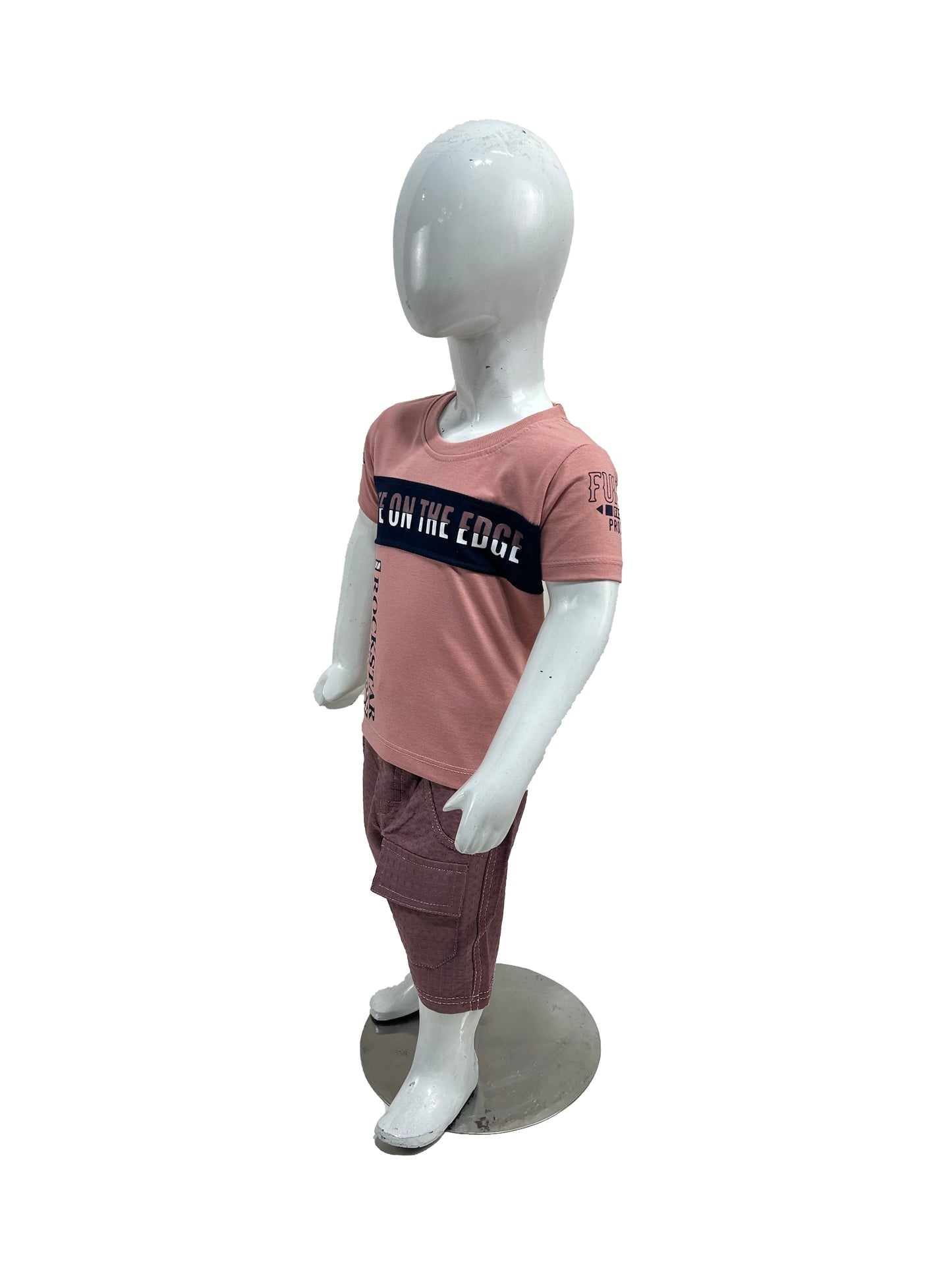 1Yr - 4Yrs Kids Suit Rock Star Pink Shade BS420