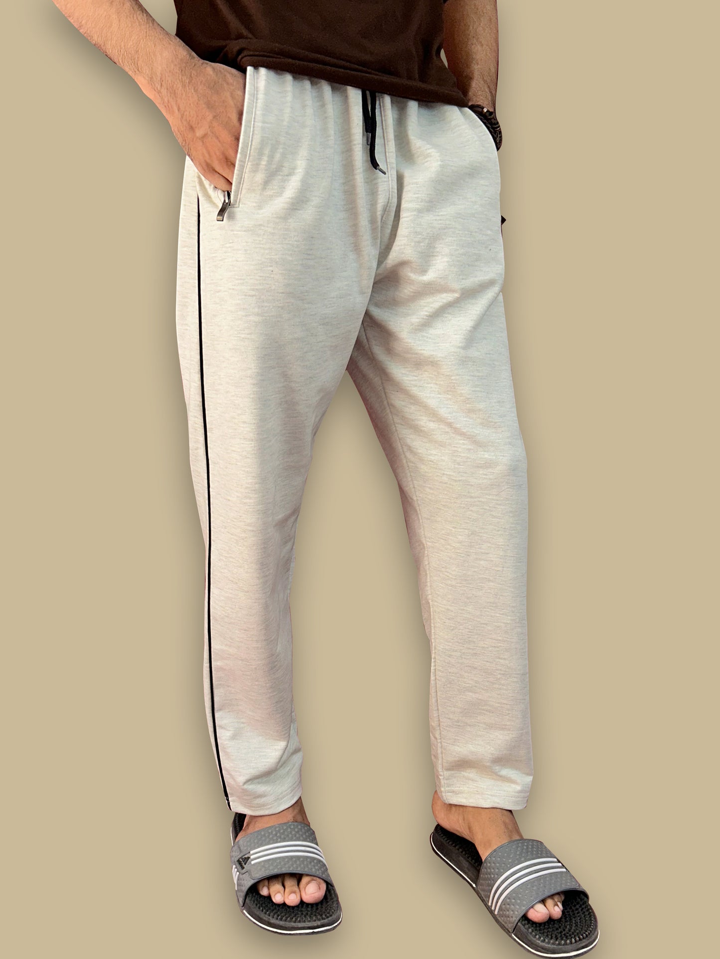 White Plain Trouser For Men's MT97