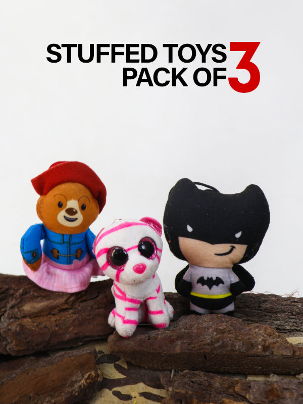 Pack of 3 Stuffed Toys -Multidesign