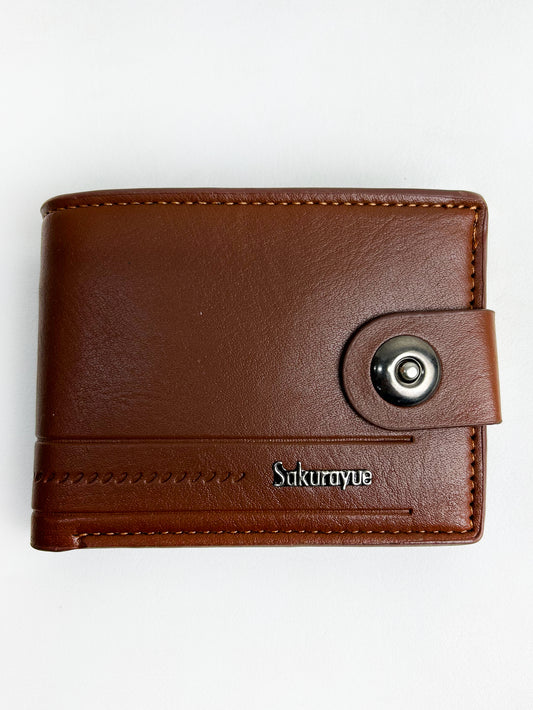 Brown Syn-Leather Wallet For Men MW27