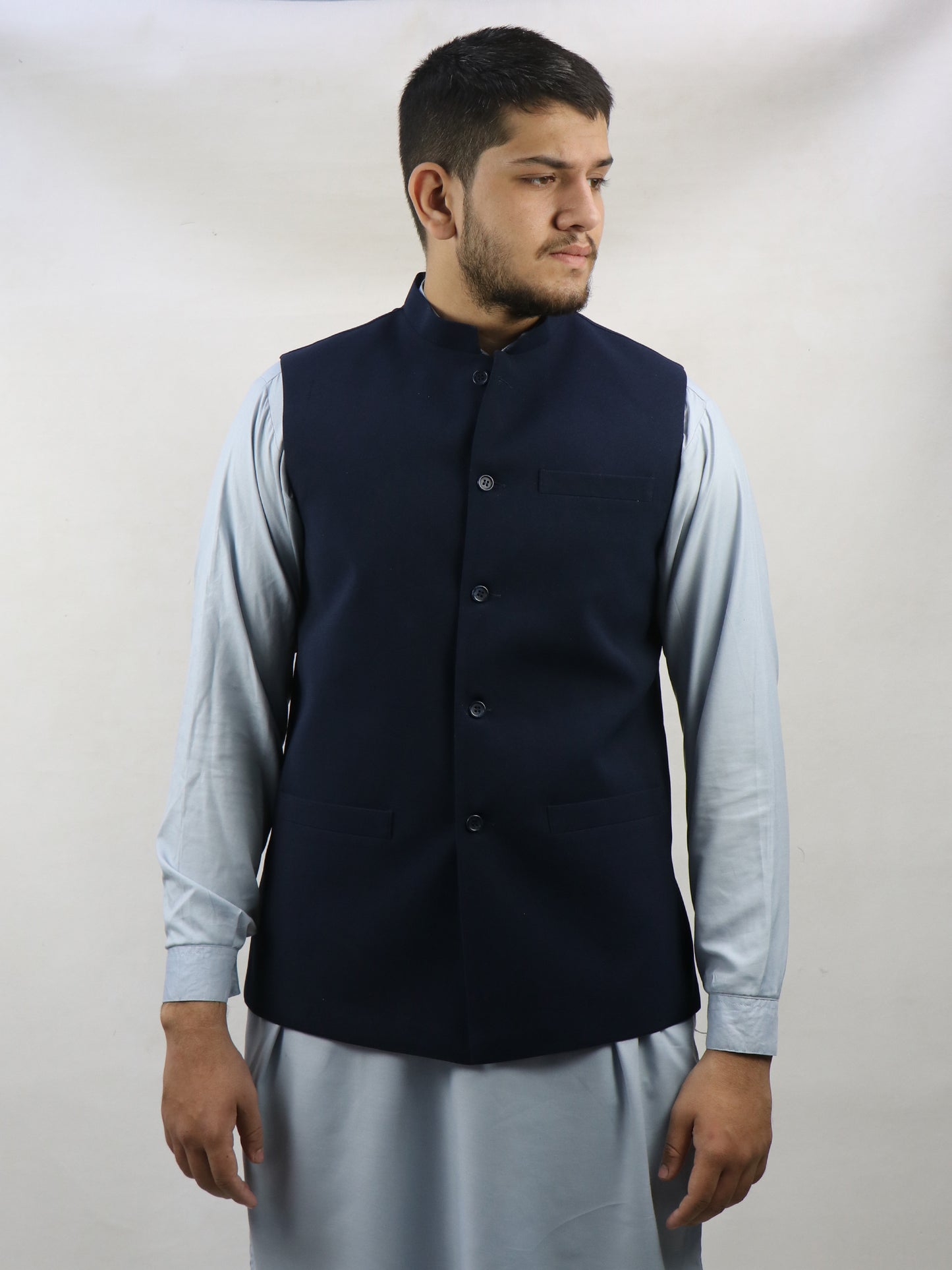 Dark Blue Waistcoat for Men MW07