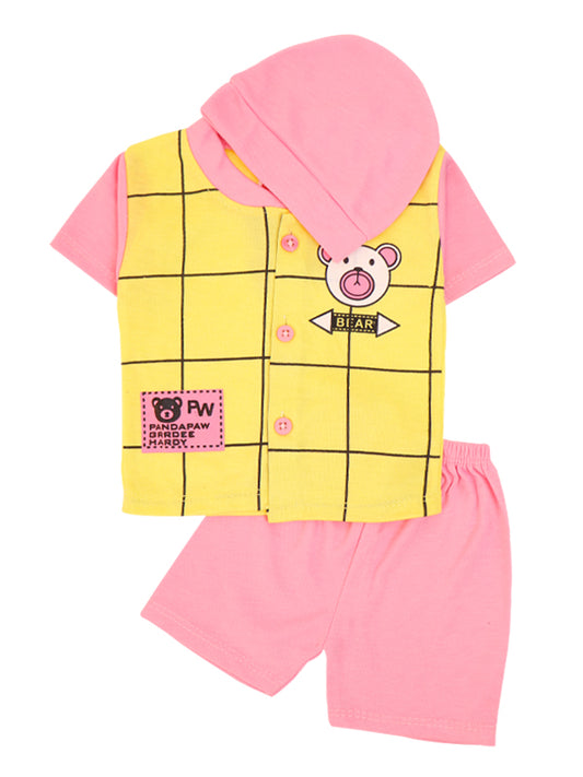 NBS06 HG Newborn Baba Suit 0Mth - 3Mth Bear Yellow