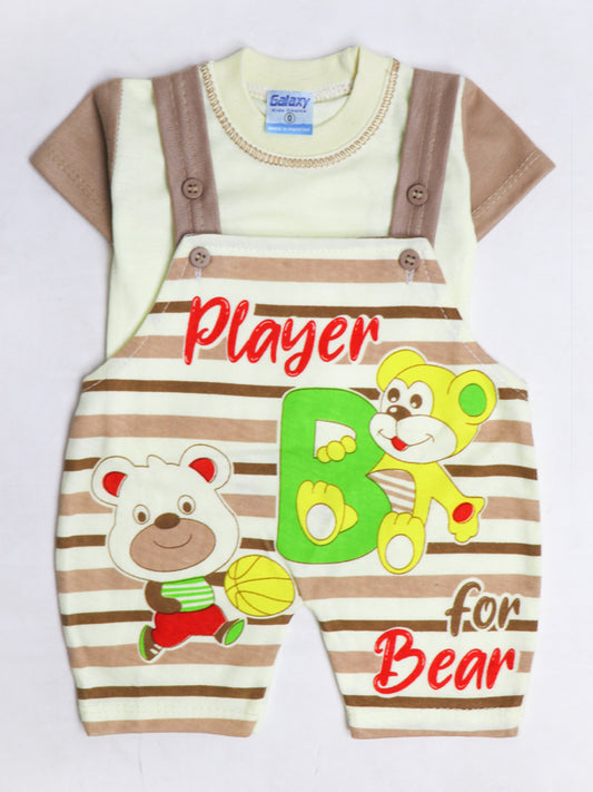 NBS05 HG Newborn Baba Romper 0Mth - 6Mth Player Brown
