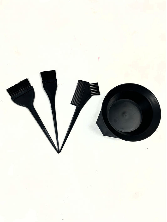 4Pcs Hair Dyeing Brush Set Professional Salon/Home Hair Coloring Kit
