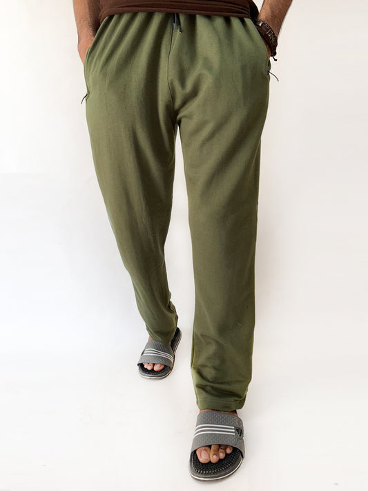 Green Plain Trouser For Men's MT95