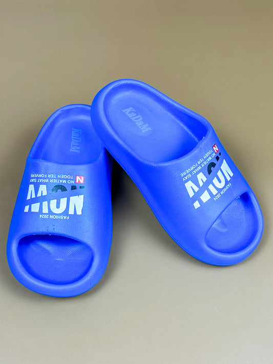 Blue Casual Soft Slippers for Kids KS10