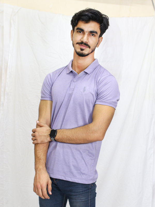 MG Men's Polo T-Shirt Light Purple