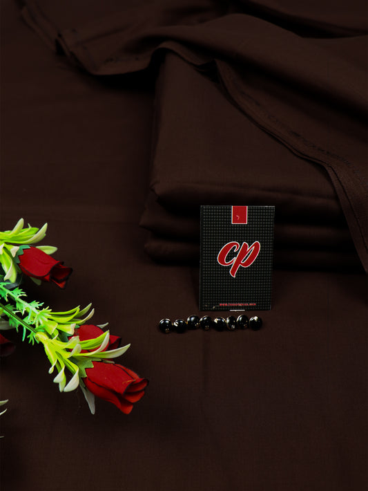 CP Classics - Brown Unstitched Kameez Shalwar For Men MUF38