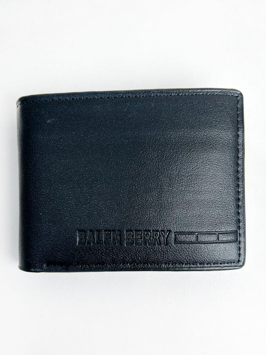 Black Syn-Leather Wallet For Men MW35