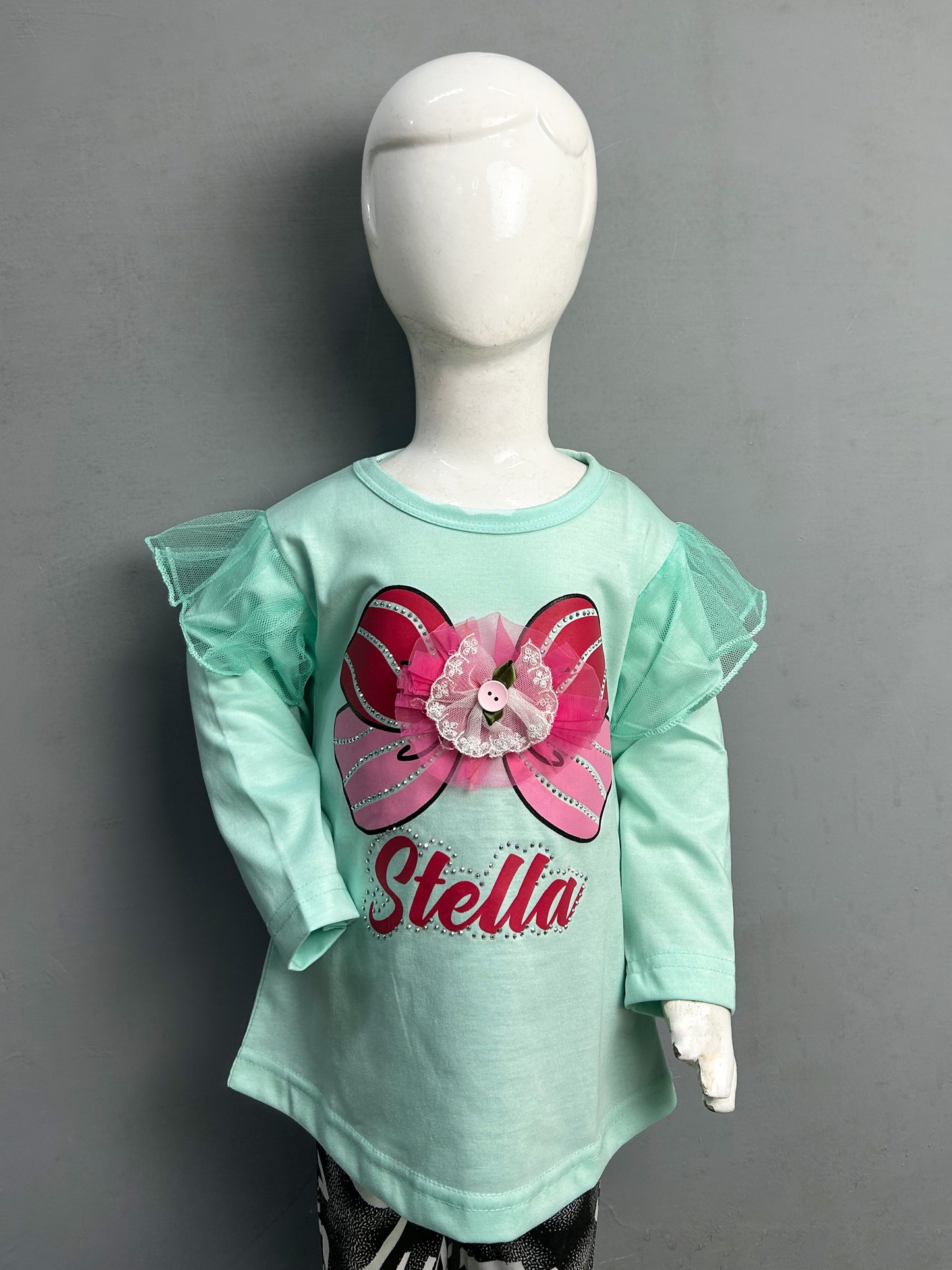 2.5Yrs - 8Yrs Stella Light Cyan T-Shirt For Girls SK GTS17