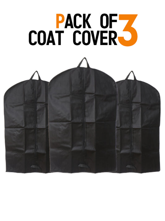 COV4 Clothing Storage Bag Pack Of 3 Black