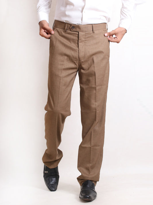 MFP19 Men's Formal Dress Pant Brown