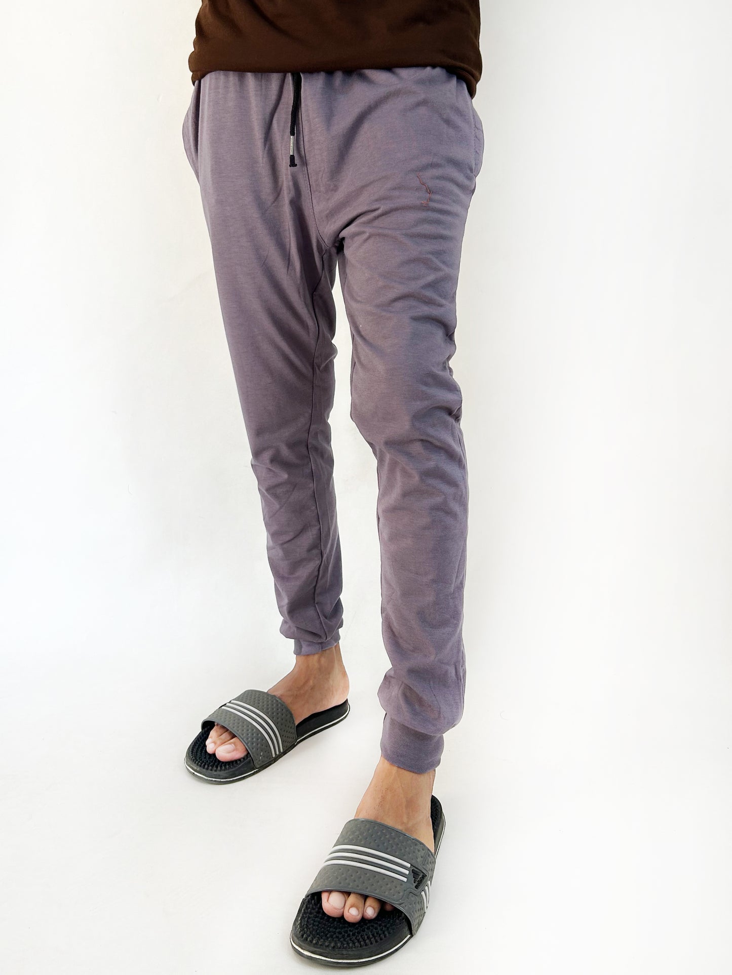 Purple Plain Jersey Trouser For Men SN MT100