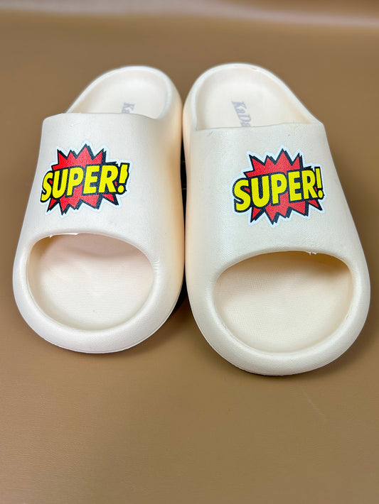 Cream Casual Soft Slippers for Kids KS12