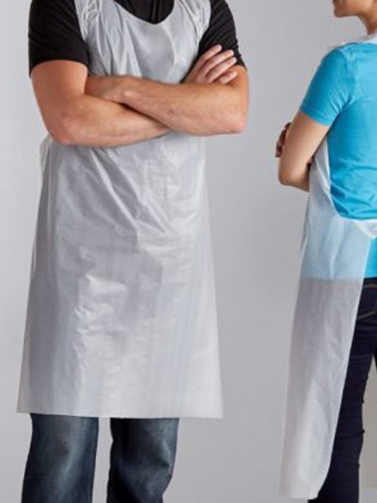 Pack of 10 Transparent Disposable Apron Waterproof