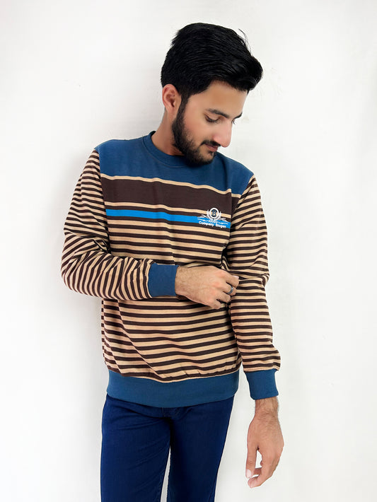 Dark Brown Sweatshirt For Men's MSS10