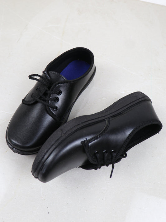 KS13 Kids School Shoes 8Yrs - 12Yrs Black