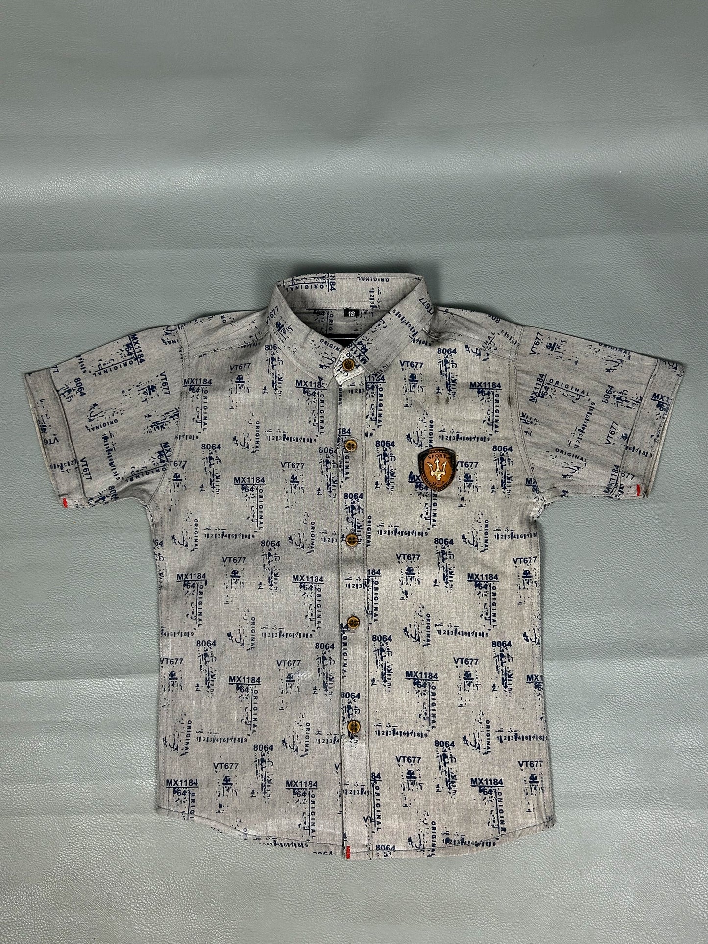 3Yrs - 13Yrs Light Grey Casual Shirt for Boys BCS55