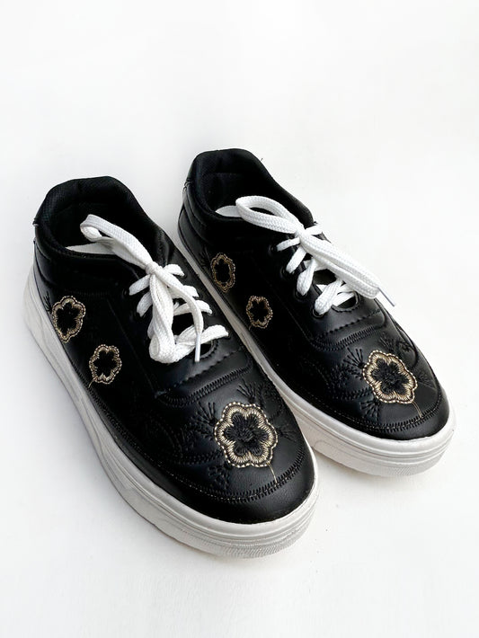 Black Sneakers For Women/Girls GWS08