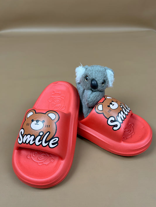 Red Casual Soft Slippers for Kids KS20