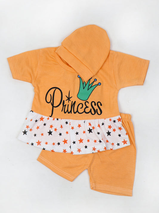 NBS04 HG Newborn Baby Suit 0Mth - 3Mth Princess Orange