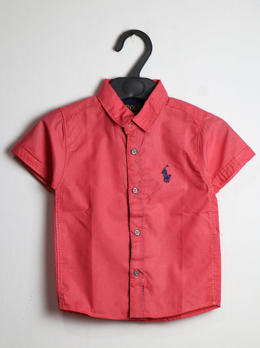BCS12 BL Boys Casual Shirt 1Yrs - 4Yrs Pink