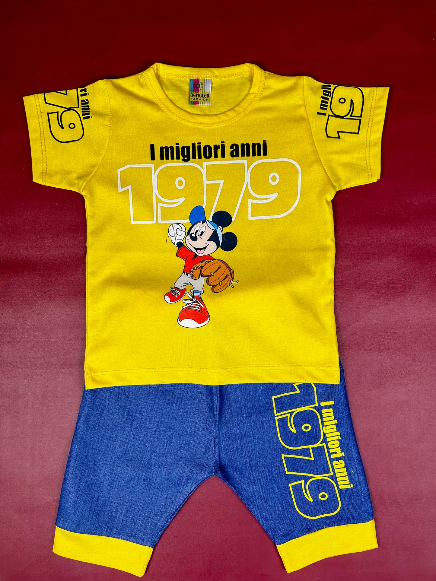 1Yr - 4Yrs Anni Yellow Suit For Kids BS256