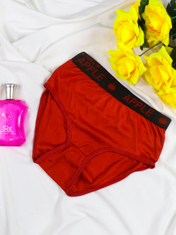 LP14 Plain Red Apple Panty For Women