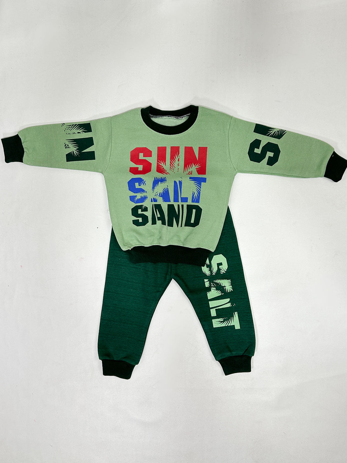 1.5Yr - 4Yrs Kids Fleece Suit SUN Green RZ BS527