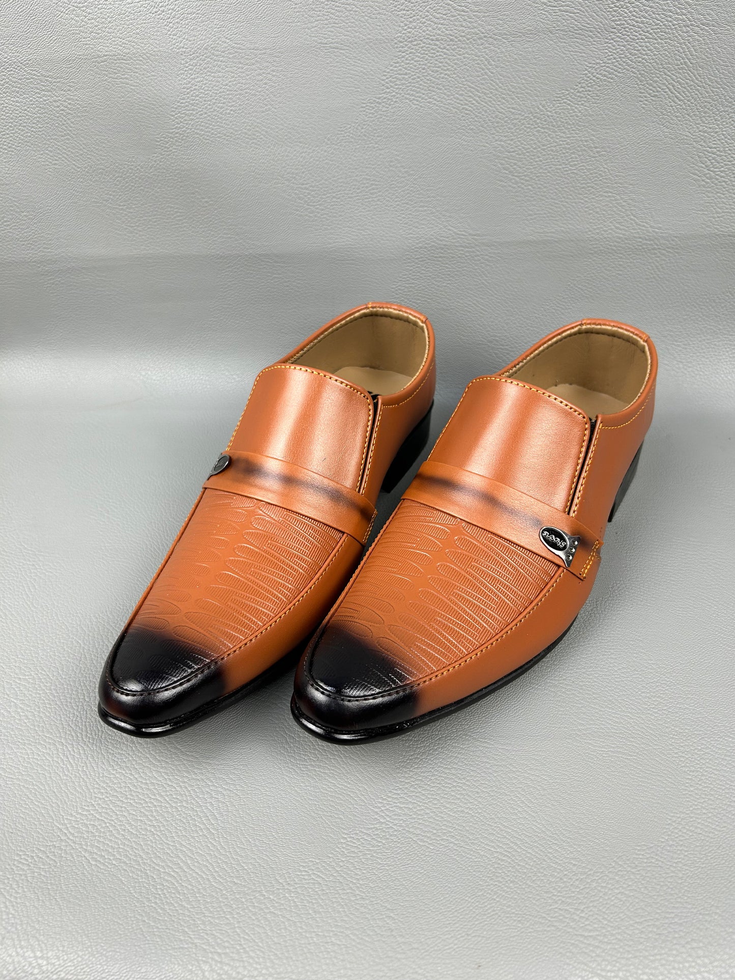 Camel Brown Formal Shoes For Men MS97