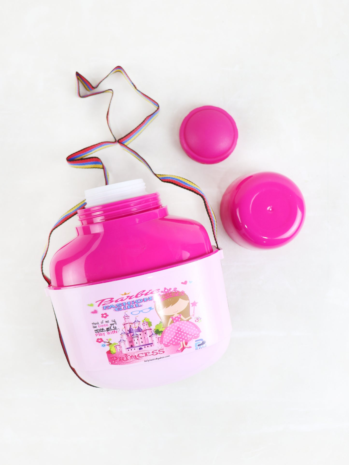 Kids Water Bottle Polo Cooler Barbie Pink