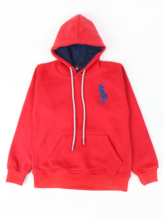 KH11 Kids Pullover Hoodie 4Yrs - 9Yrs Polo Red