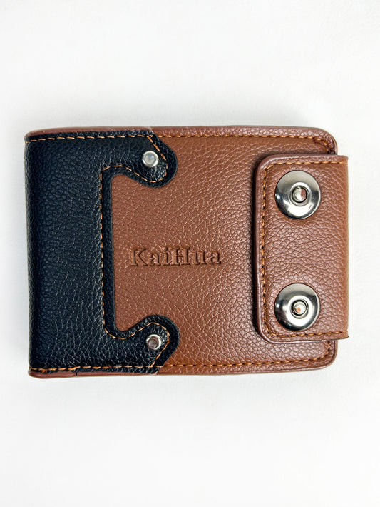 Brown Syn-Leather Wallet For Men MW32