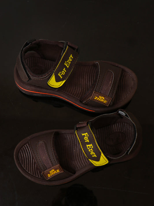 BSD50 Boys Sandal 8Yrs - 12Yrs Zhike Brown