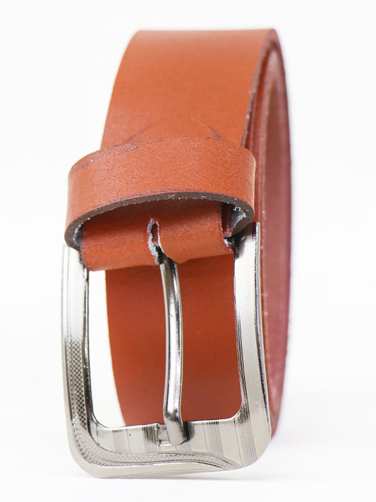 Classic Leather Slim Belt Copper Red