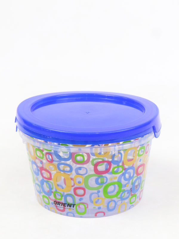 Pack of 2 Plastic Food Container Plastic Bowl Blue