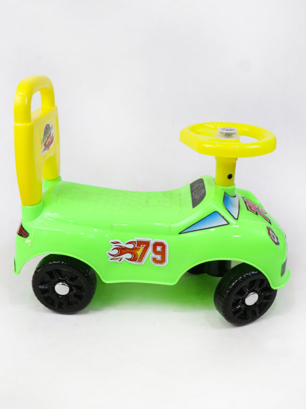 79 Racer 4 Wheel Ride On Push Car For Kids Green