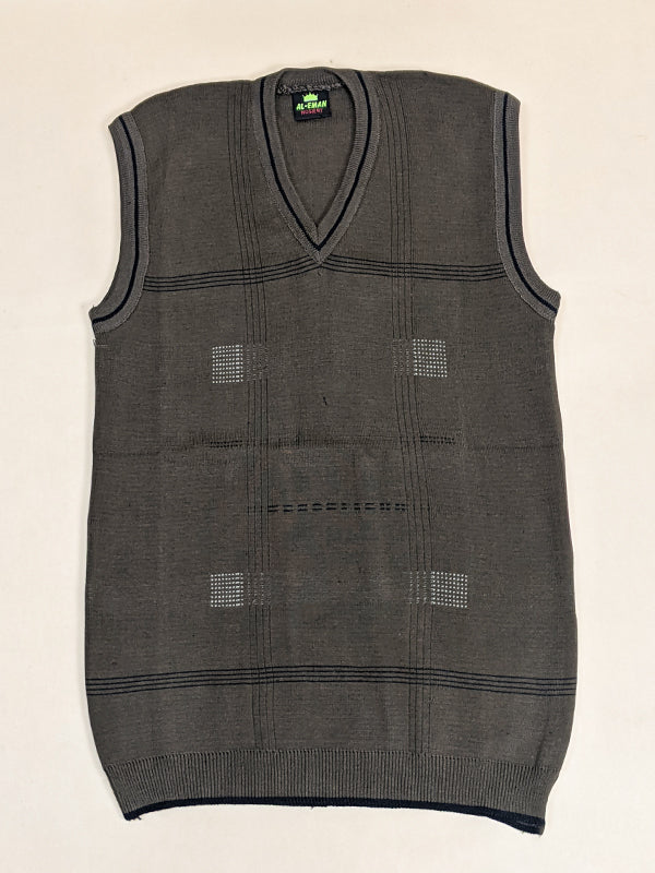 Brown Sleeveless Sweater for Men MSW06