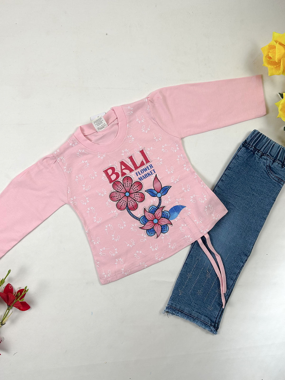 1Yr - 4Yrs Pink Bali Suit For Girls GS578